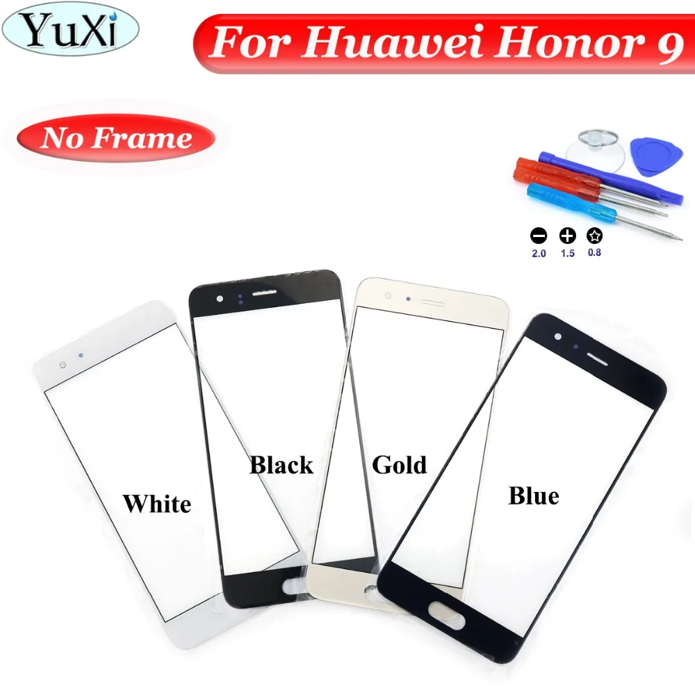 YuXi для Huawei Honor 9 переднее внешнее стекло верхняя линза сенсорный экран сменная