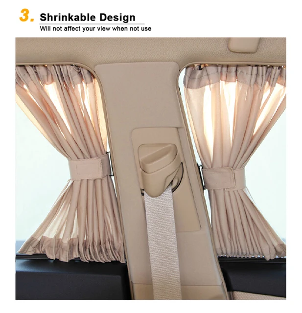 60 cm Aluminium Schiene Auto Seite Fenster Visier Sonnenschutz Vorhang Auto  Fenster Sonnenblende Mit Elastische Schnur-Schwarz/ beige/Grau