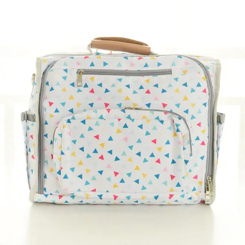 Gabesy Детская сумка для подгузников, мам рюкзак для путешествий брендовые вместительные, для будущих мам подгузник сумка с принтом Wetbag для ухода за ребенком - Цвет: Colorful geometry