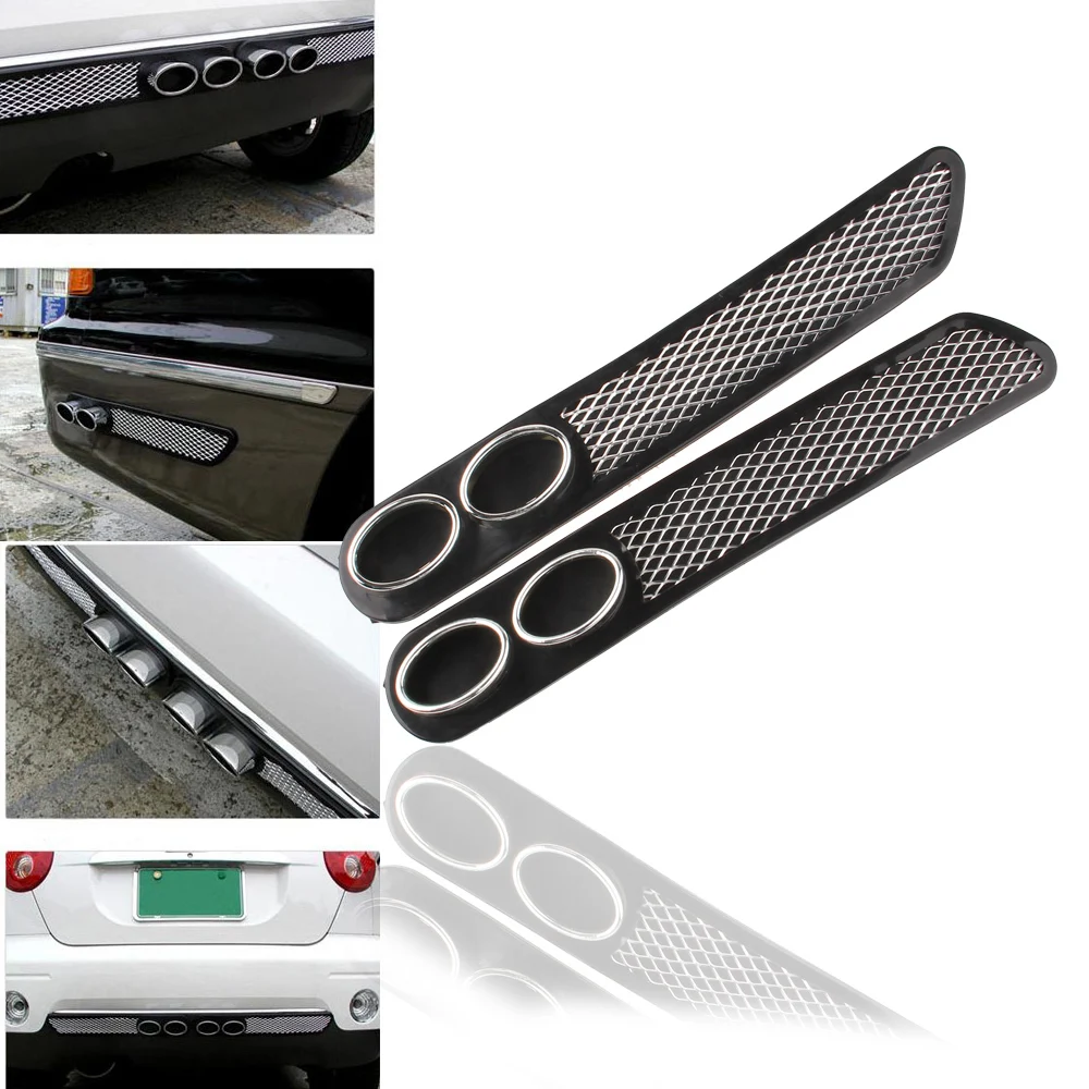 2pcs New Universal Auto Car Air Intake Flow Hood Vent Fender Decoration Stickers Cover