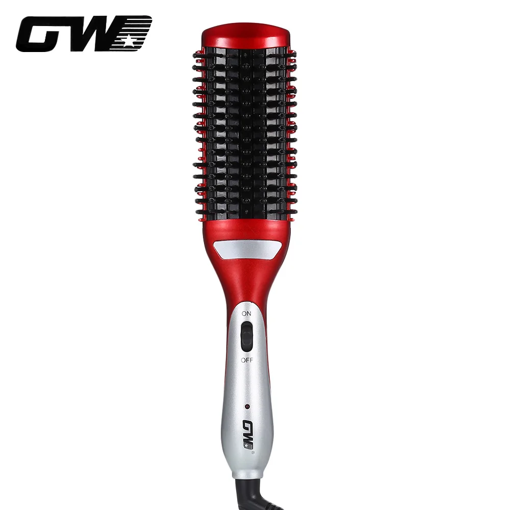 Guowei GW-756 выпрямитель для волос инструменты укладки выпрямители электрическая щетка для волос гребень массажер вращающийся для волос щипцы