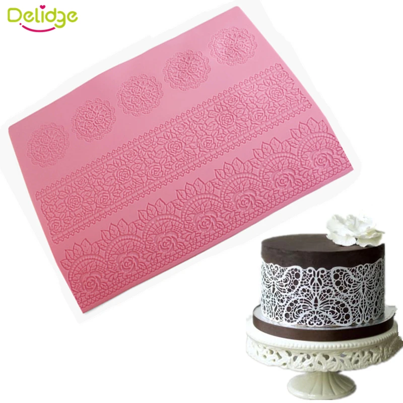 Buy Delidge 1 pcs Flower Lace Mat Silicone Lace