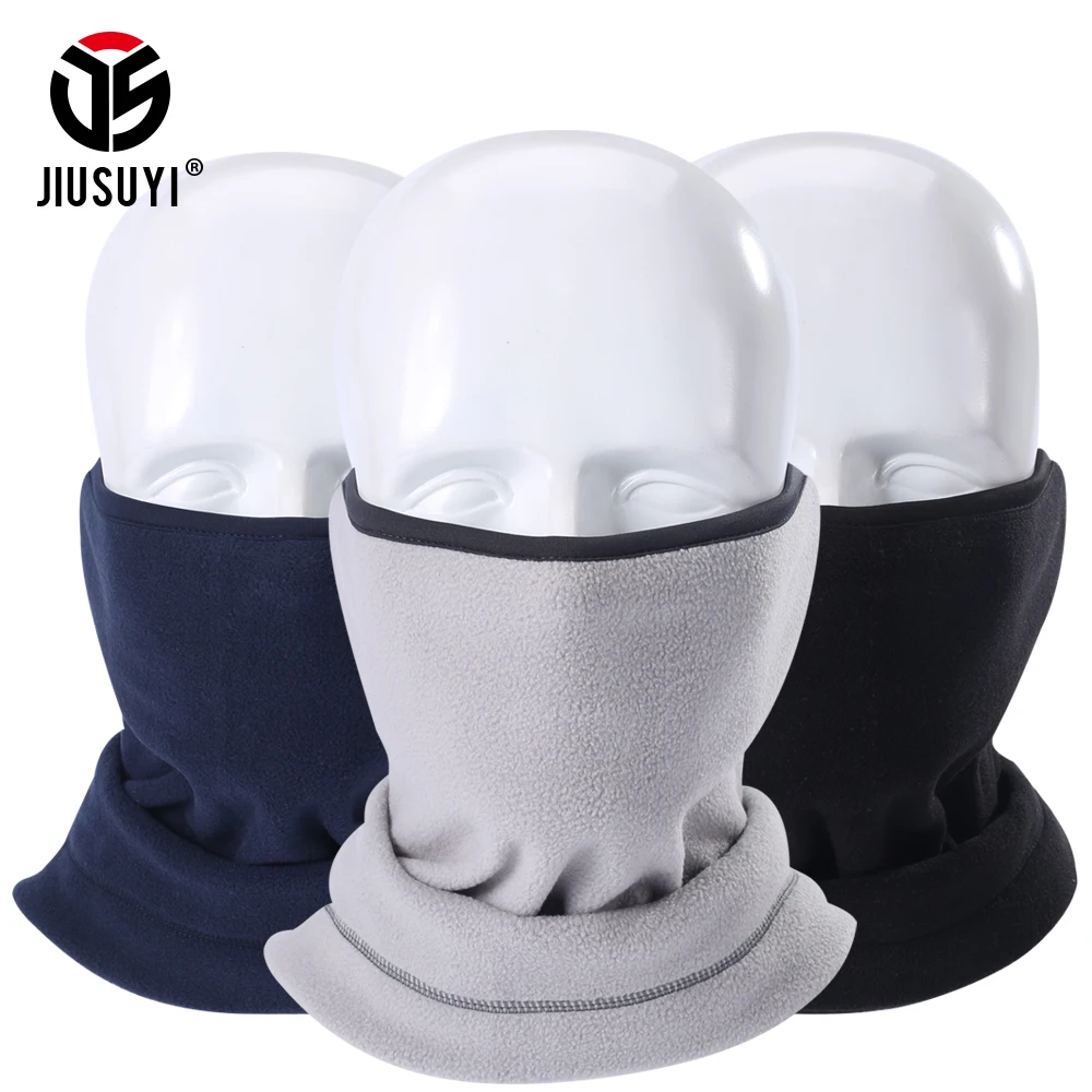 

Winter Polar Fleece Neck Gaiter Bandana Half Face Masks Tubular Scarf Kerchief Headband Bicycle Face Shield Scarves Men Women