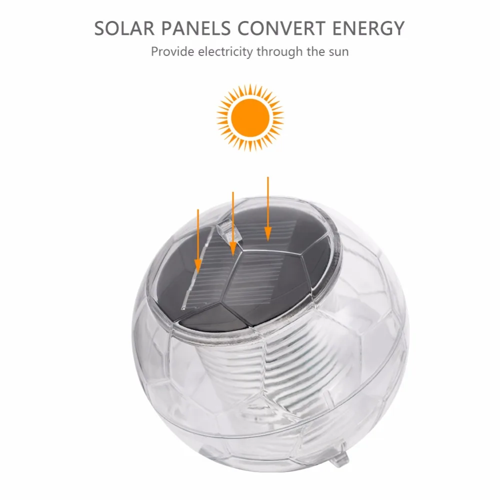 Солнечный цвет меняющий плавающий по воде шар светодиодный светильник на открытом воздухе подводный светильник для двора пруда сада бассейна декоративный светильник