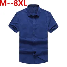 Большие размеры 10XL 8XL 6XL 5XL 4XL мужские повседневные рубашки классическая мужская рубашка с коротким рукавом Новая модная весенняя одежда для мужчин