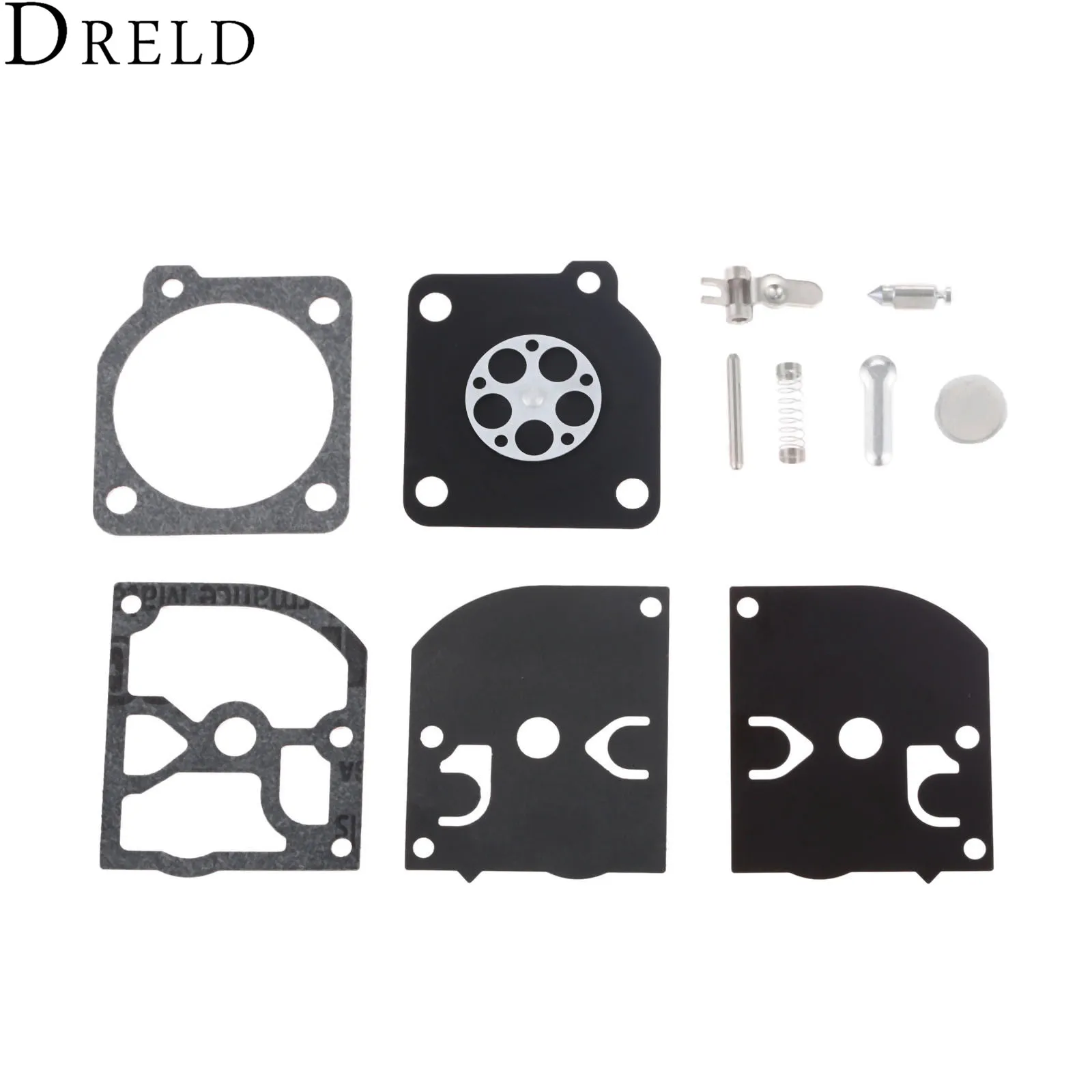 

DRELD Carburetor Carb Repair Kit for ZAMA RB-39 C1Q-M27 -M28 -H14 -H19 -H27 -H32 CARB POULAN WEEDEATER MCCULLOCH CHAINSAWS
