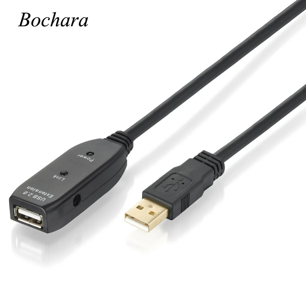 10M Active Repeater USB 2.0 Extension Cable Male to Female Built-in IC Dual Shielding EMIFIL High Speed Transmission