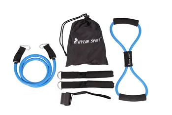 

6pcs men resistance bands elastic exercise set fitness tube yoga workout pilates for wholesale and free shipping kylin sport