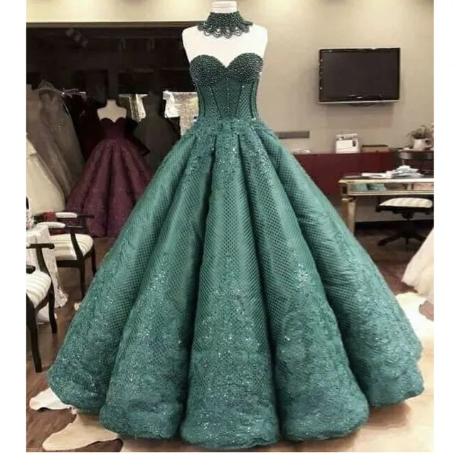 Vintage Dark Green Prom Dresses