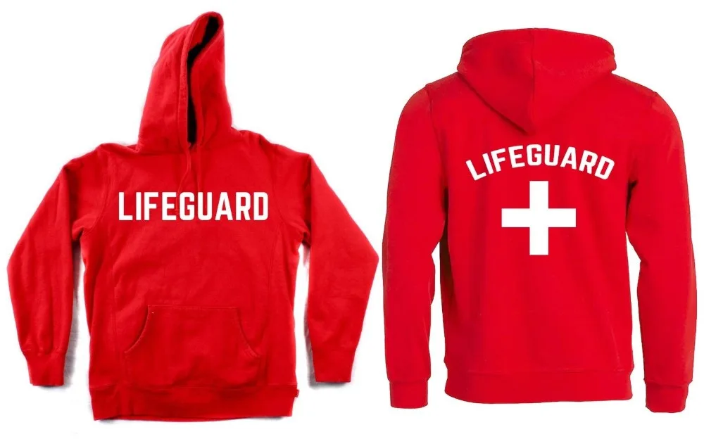 

Hoodie Lifeguard LIFEGUARD RESCUE SEA Red Hoodies Sweatshirt