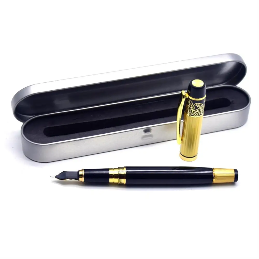Cccagya D008 металла 0,5 мм чернильная ручка NIB. Узнайте, для офиса и школы канцелярский подарок; ручка& отельный бизнес письменный авторучка - Цвет: Gift Package pen