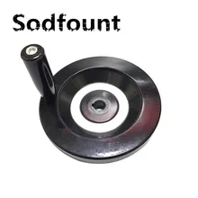 1 шт. черный фрезерный станок с ЧПУ Токарный станок с ЧПУ для 3D-принтеры со спицами маховик бакелит гофрированный штурвал задвижки диафрагма 8/10/12/14/16/18/20 мм