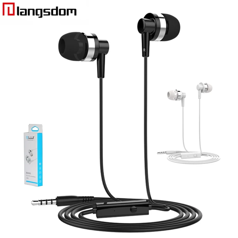 

Langsdom JD89 Earphone For Phone Langsdom Round Line 3.5MM Wired Earphones Stereo HIFI In-ear Earbuds For Samsung iPhone Xiaomi