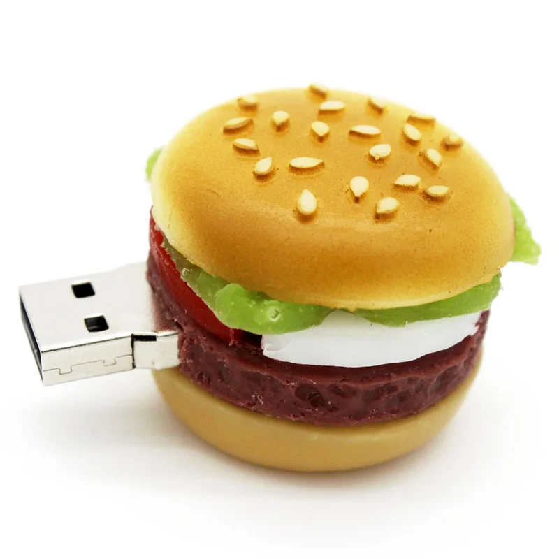 Kdata Hambugar Burger еда серия Usb флеш-накопитель креативный суши флеш-накопитель 4gb 8gb 16gb 32gb Memoria Usb Подарочная игрушка - Цвет: D