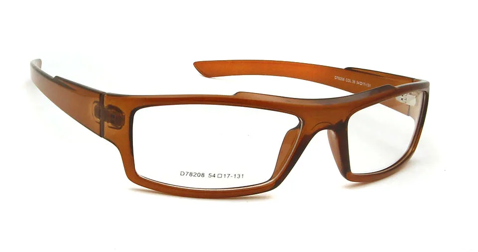 TR90 пластиковые титановые спортивные очки, оправа для мужчин, оптические оправы, оправы для очков, женские квадратные очки для близорукости по рецепту - Цвет оправы: Shiny Brown