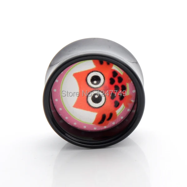 1Pair Acrylic Ear Plugs With Cute Owl Plugs For Ears High Quality