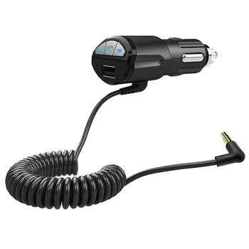 

Wireless Bluetooth Vehicle Suite Handfree Bluetooth 3.5 mm Auxiliary Stereo Receiver 5V 2A USB Charger Support Mobile Phone