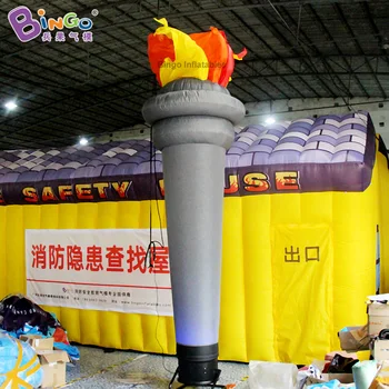 

PROMOTIONAL USE 4m inflatable torch air filled fire safety decoration for advertising customization toy displaying in propaganda