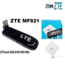 Разблокированный zte MF821 100 Мбит/с Беспроводной WI-FI фрезерный станок с ЧПУ мини 4 аппарат не привязан к оператору сотовой связи модем WI-FI маршрутизатор ФЗД 1800/2100/2600 МГц+ 2XTS9 4G антенна Mimo антенны