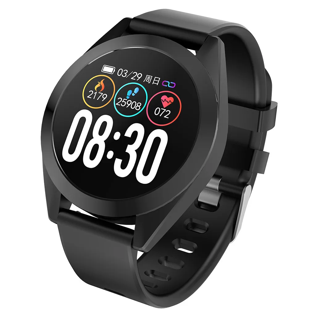 

Men Smart Watch S08 IP68 Waterproof Fitness Tracker Heart Rate monitor Smartwatch Clock for android IOS Phone 603#