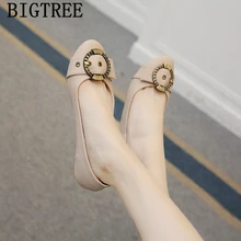 Модные женские лоферы, кожаные туфли женская обувь на плоской подошве для женщин; женская обувь без застежки на плоской подошве; женская обувь; women chaussures; большие размеры femmes nouveau ; schuhe; damen