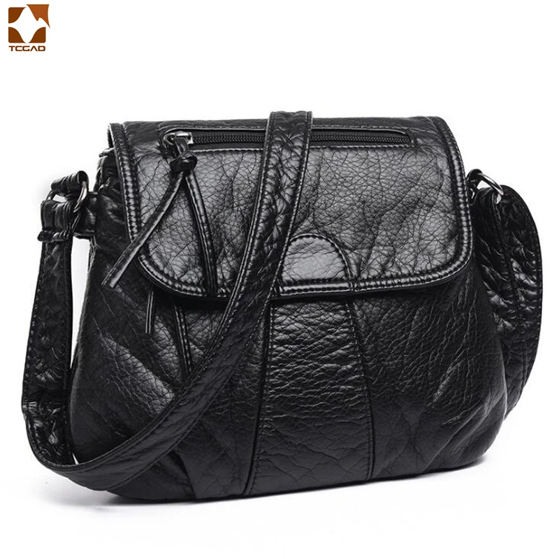 

Multifunction 2018 Women Messenger Bags Soft PU women's shoulder bag designer bag interior zipper pocket Fashion Women Bags