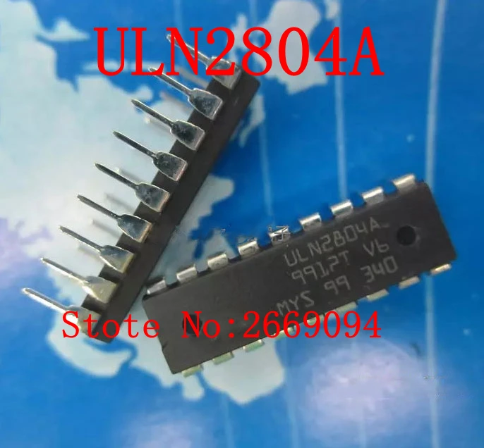 

50PCS /100PCS ULN2804A ULN2804 DIP18 Darlington Transistor Array New Original Free Shipping