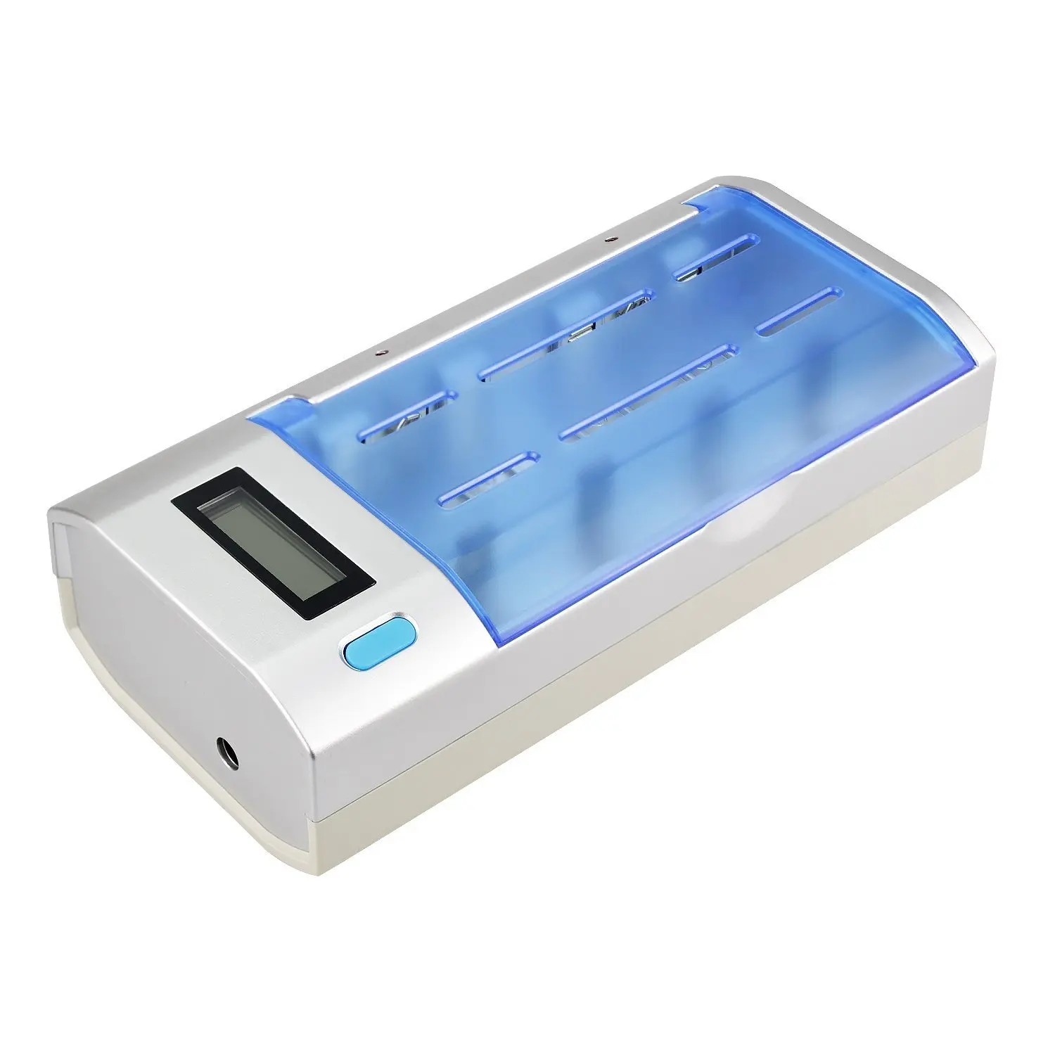 Universal Smart Battery Charger LCD Display for AA/AAA/C/D/9V Ni-MH Ni-CD Rechargeable Batteries with Claimshell