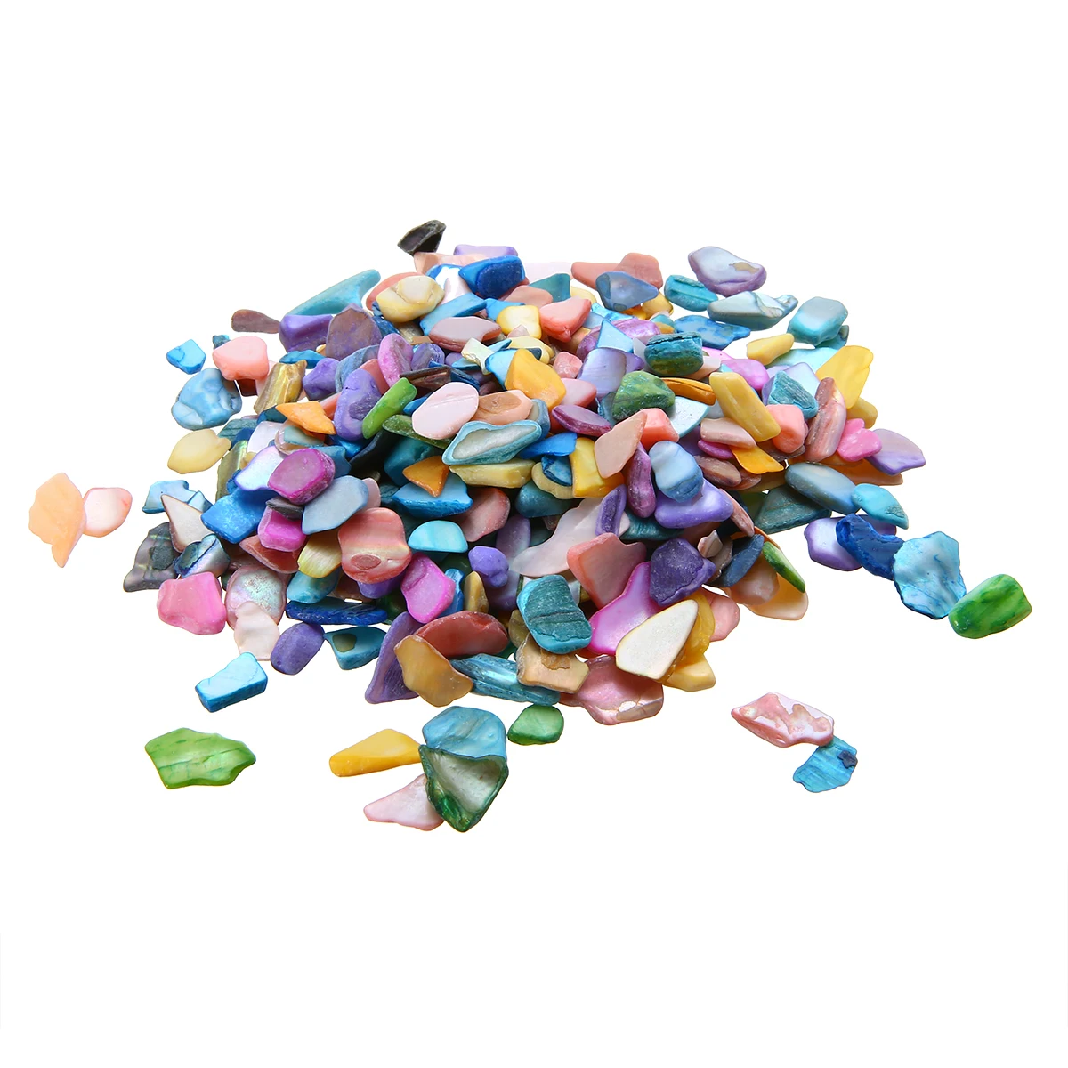 100g/Set Stylish DIY Mosaic Tiles Multicolor Crystal Translucent Shell Fragments for Making Crafts Decorating Vase Glass