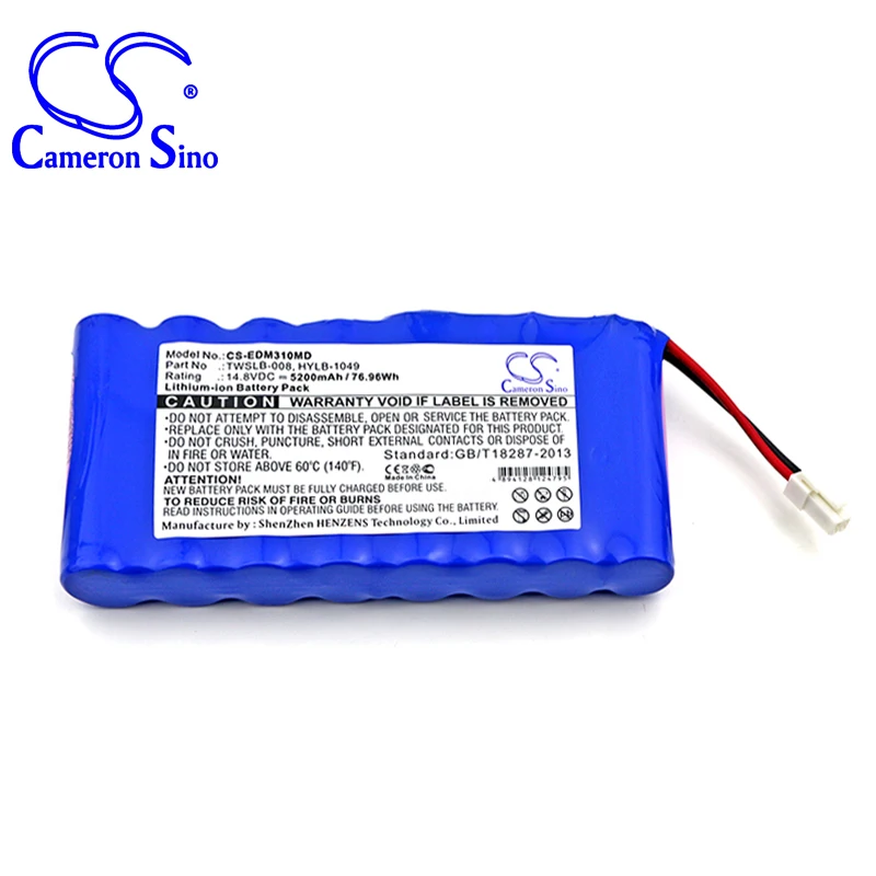 Батарея Cameron Sino 5200mah для медицинского аккумулятора EDAN M3 HYLB 1049 TWSLB 008|Цифровые
