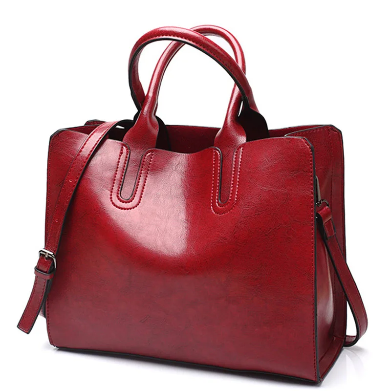 Роскошные сумки, женские сумки, дизайнерская сумка на плечо, Повседневная сумка, женская кожаная сумка, высокое качество, сумки-мессенджеры WBS539 - Цвет: Wine Red