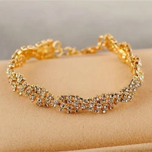 Корейский браслет ювелирные изделия полный Fangzuan Блестящий гладкий браслет для Woemn Wild рождественские подарки браслет с подвеской оптом