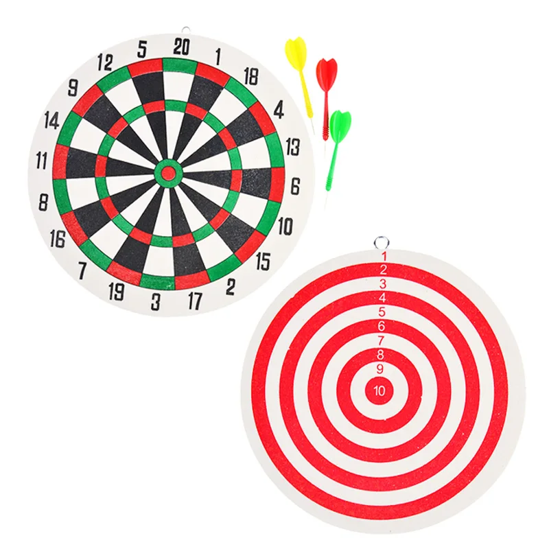 

Funny Dart Board Wall-mounted Double-sided Dart Board Thickened Foam with 3 Darts For Man Cave Game Room Kids Decoration