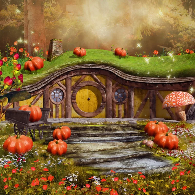 HUAYI Vintage Printed Background Art Fabric Newborn Backdrop Studio/Photography Props Hallowmas Day D2948 | Электроника