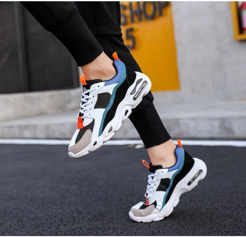 Men's Chunky Trainers Sneaker Dad Shoes High Platform Shoes Men Sneakers Classic Brand Black And White Sneakers Men Platform New (4)
