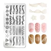 PICT YOU Rectangle Nail Stamping Plates Geometric Stainless Steel Nail Image Stamp  Stamping Template ► Photo 1/6