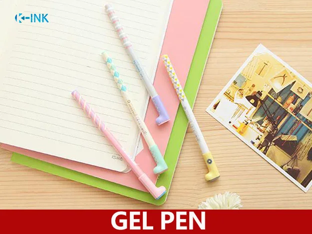 Творческий мультфильм муфтовая гелевая ручка, новинка, kawaii загрузки гелевая ручка для девочки, школьников, офисная техника