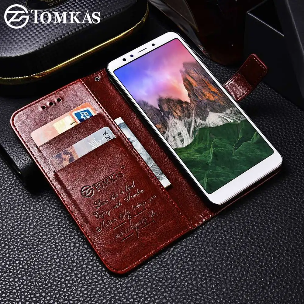 Чехол TOMKAS для Xiaomi Redmi 5 Plus чехол из искусственной кожи с откидной крышкой