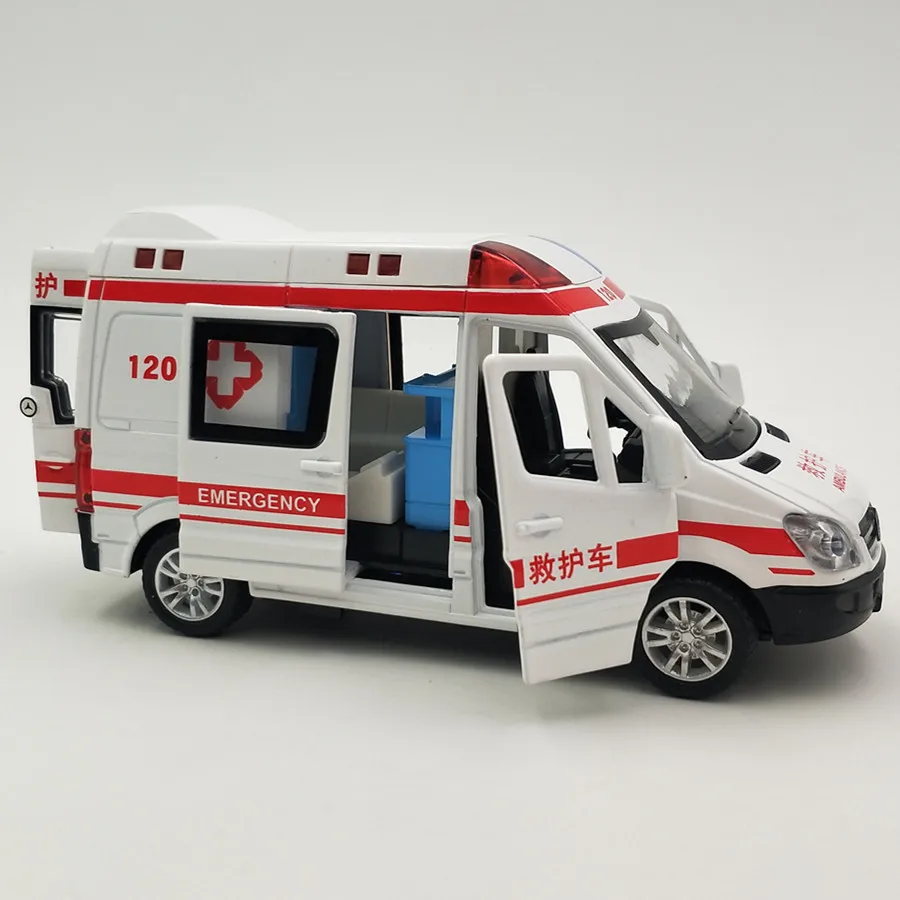 1:32 Benz Lingte 110 автомобиль для общественного безопасности 120 игрушка машина скорой