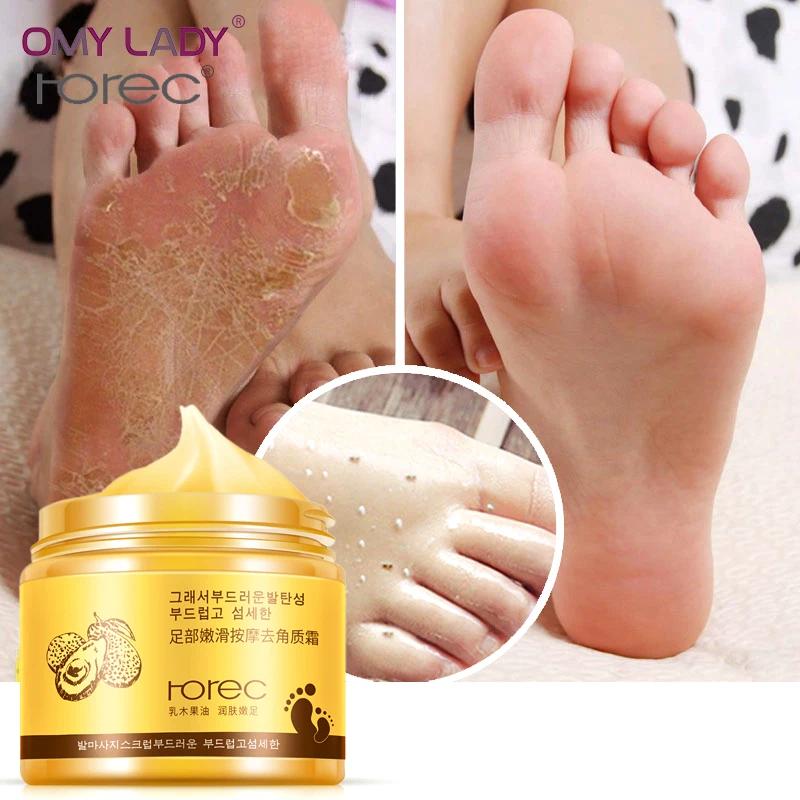 

ROREC Foot Cream Foot Mask Exfoliation for Feet Massage Cream Feet Care Dead Skin Removal Smooth Cream Against Cracks Foot Peel