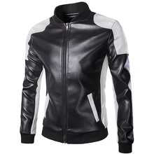 Мотоциклетные кожаные куртки для мужчин, осенне-зимняя кожаная одежда, мужские кожаные куртки, мужские белые повседневные пальто, брендовые, размера плюс 5XL