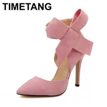 2016 Mode Plus La taille 41 Papillon pointu orteil velours chaussures à talons hauts chaussures simples Pompes de femmes en gros et au détail