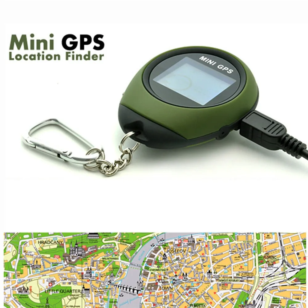 Camecho мини gps трекер локатор Finder навигационный приемник Ручной USB Перезаряжаемый с электронным компасом для путешествий на открытом воздухе