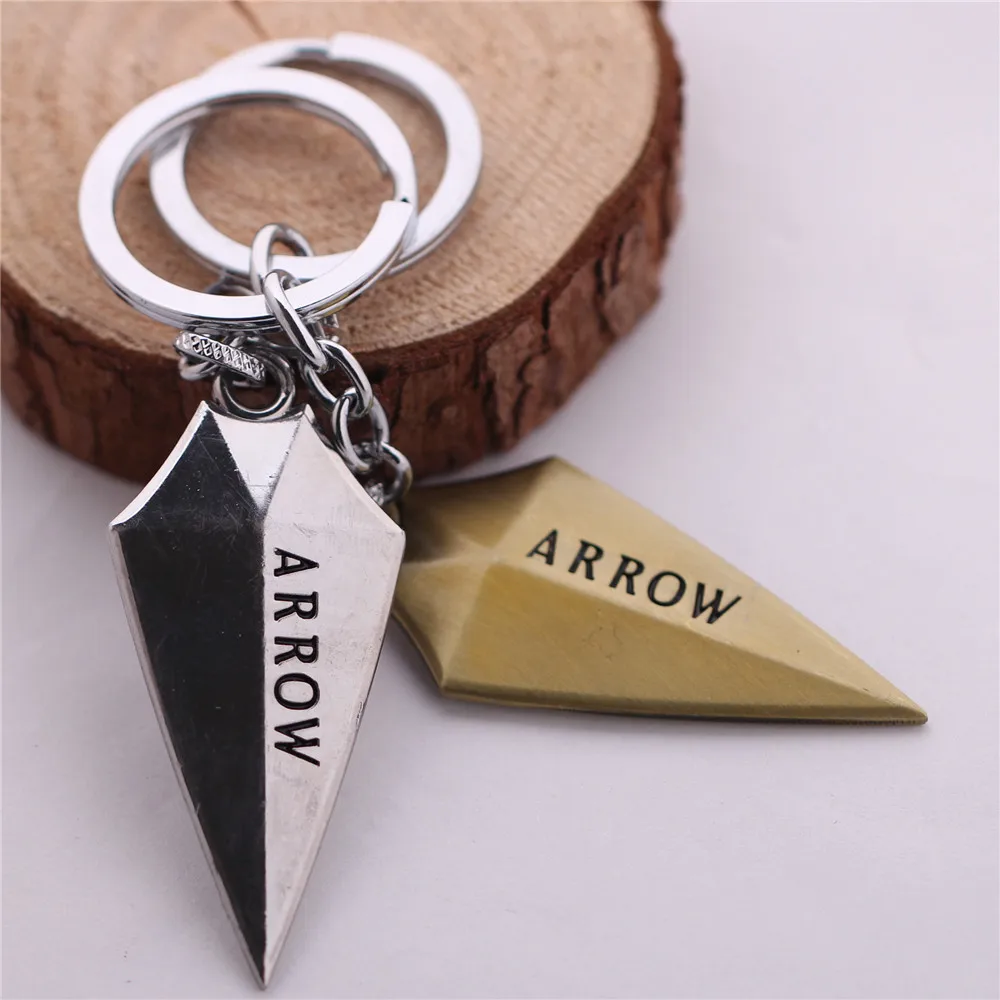 Movie ARROW Keychains Superhero Green Arrow Alloy Pendant Key Chains
