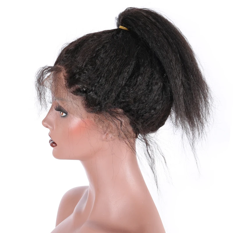 Кудрявые прямые человеческие волосы 360 кружева фронтальный заказ с сеткой натуральные волосы с волосами младенца Remy бразильские волосы Ever beauty