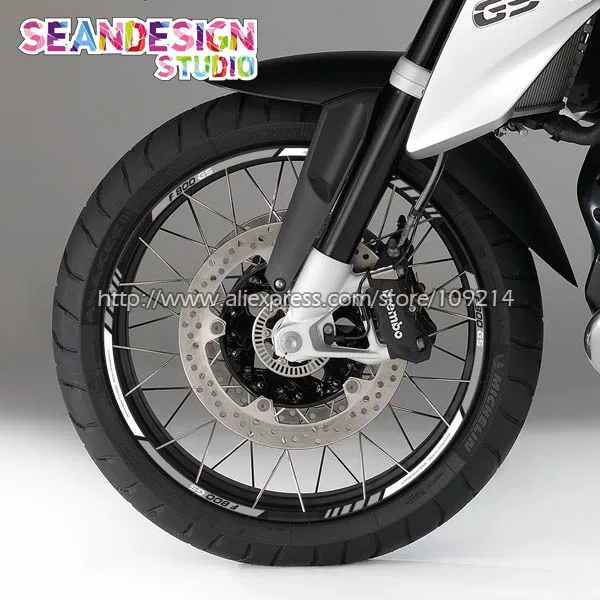 Для BMW F700GS F800GS колеса мотоцикла светоотражающий обод Наклейка|Наклейки на