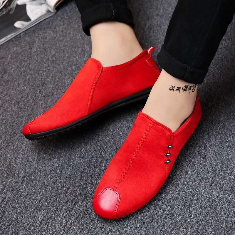 Men Casual Shoes Boat Loafers Comfortable Male Flat Driving Sneakers Lightweight Fashion Brand Autumn Footwear Red Black Cheap Men Casual Shoes Boat Loafers Comfortable Male Flat Driving Sneakers Lightweight Fashion Brand Autumn Footwear Red Black Cheap