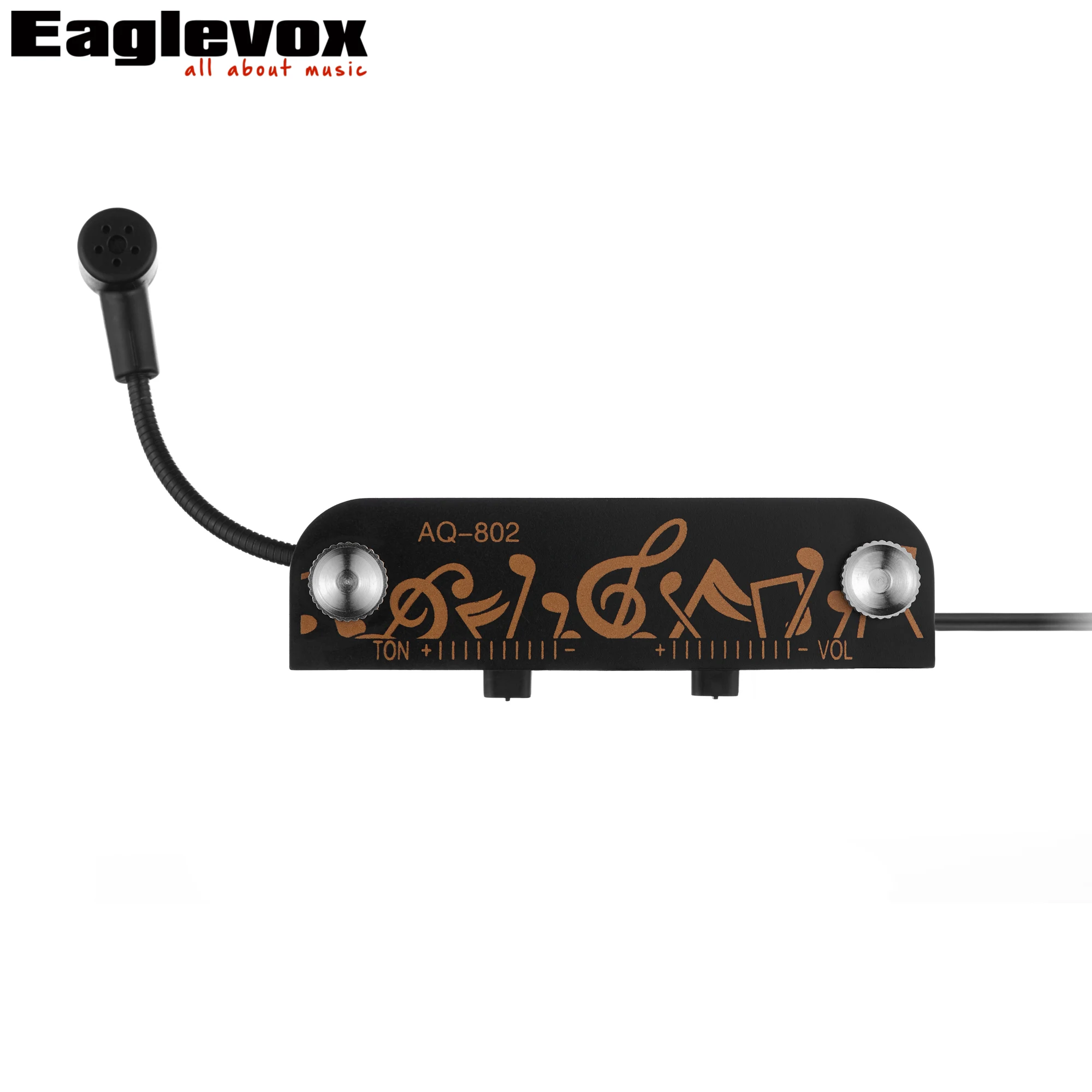 Active Guitar Pickup Low Noisy with Microphone for 38&quot-41&quot Acoustic and Classical Offer Powerful Consistent Tone | Спорт и