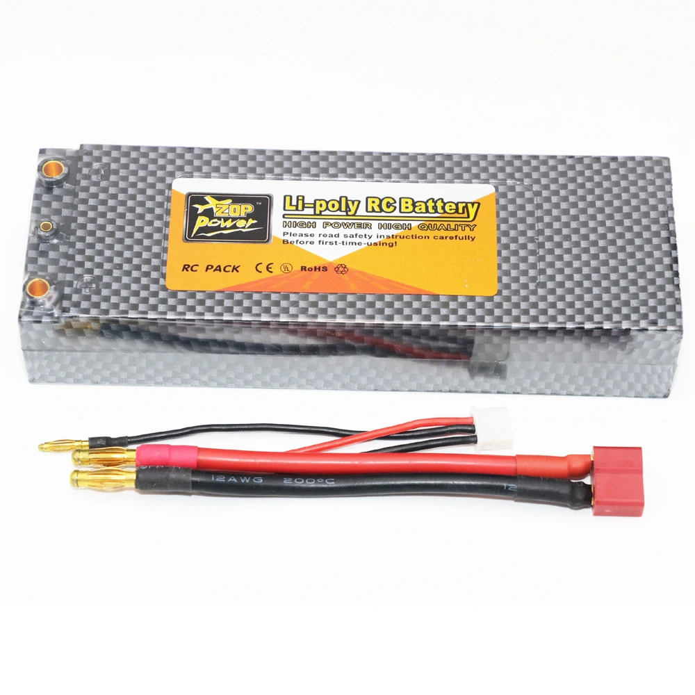 Жесткий Чехол для аккумулятора ZOP Power 7 4 В 4200 мАч 35C 2S RC LiPo автомобиля 1/10 RC|zop power|rc