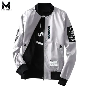 

2018 Cross-border Men's New Double-faced Flight Suits Mens Jackets And Coats Fashion Brand Casual Cotton Long-sleeved Men Jacket